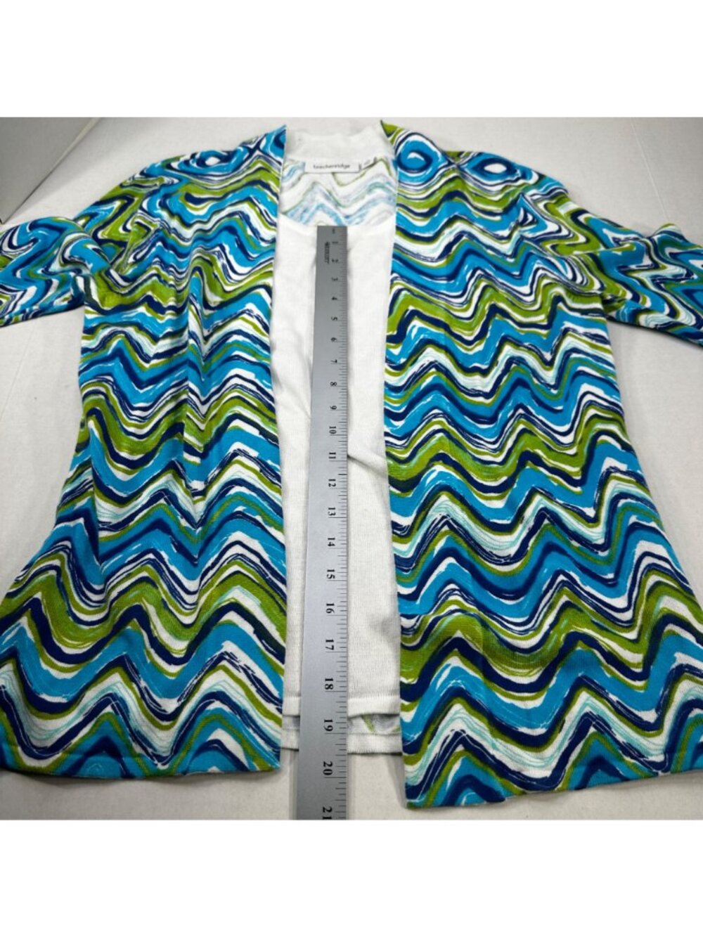 Breckenridge Women's Size Medium Blouse Long Sleeve Attached Shirt Preowned - Picture 7 of 13
